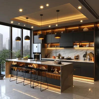 کابینت آشپزخانه لوکس؛ ترکیب زیبایی و کارایی در طراحی مدرن